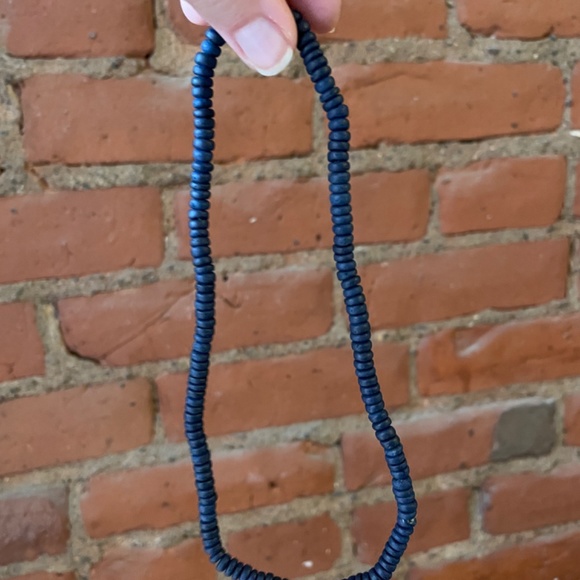 Boho Chunky Bead Stackable Bracelet Bundle Free Necklace Brown Turquoise Navy - Picture 5 of 5